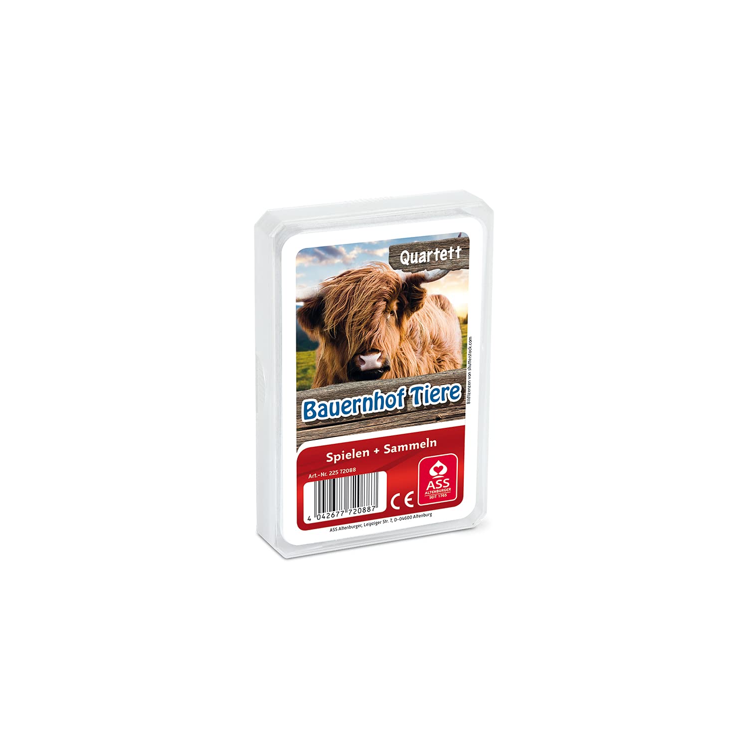 ASS Altenburger 22572088 22572088 Quartet Farm Animals Card Game