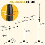 Ohuhu Microphone Stand Tripod with Boom and Clips Adjustable Lightweight view 3