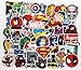 100pcs Superheros Laptop Stickers, Cartoon Computer Vinyl Sticker Waterproof Water Bottles Skateboard Luggage Decal Graffiti Patches Decal