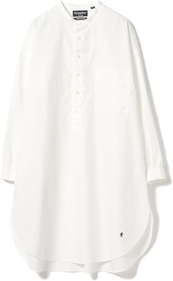 Amazon Co Jp レイビームス Ray Beams ワンピース Gymphlex ノーカラーシャツ ワンピース レディース White 14 服 ファッション小物