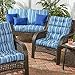 Greendale Home Fashions Outdoor High Back Chair Cushion, Sapphire