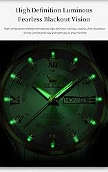 OLEVS Watch for Men Diamond Business Dress Analog