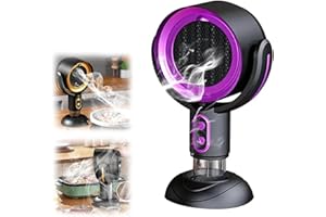 ZCHKG puff hide Purifier Fan, Portable Smokeaway the Blaze Fan for Smoke, Removable and Washable Filter， Smoke Away Purifier Fan, Smoke Fan for Smoking Indoors,For Indoor BBQ,Hot Pot, Extractor Hood(Purple)