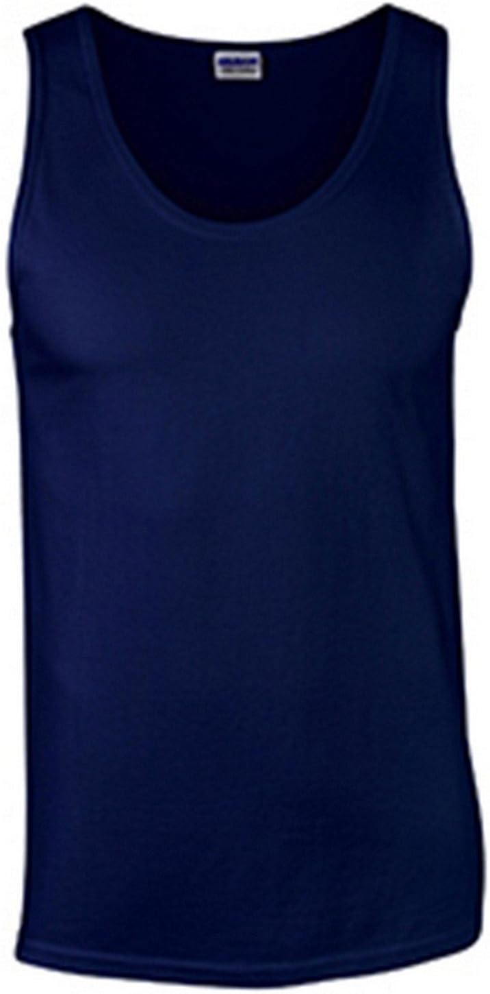 Gildan 6.1 oz Cotton Tank Top G220 at  Men’s Clothing store
