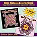 Mega Mandala Coloring Book: 2 coloring books in 1: Color Me Calm Mandalas and Color Me Funky Black Background Mandalas (Coloring books for grownups) (Volume 36) by ZenMaster Coloring Books