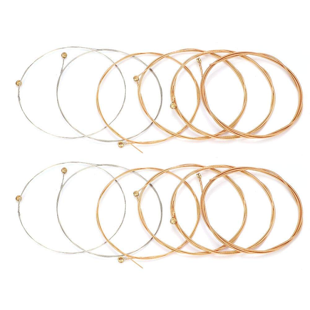 Folk Acoustic Guitar Strings Replacement 12 Pack