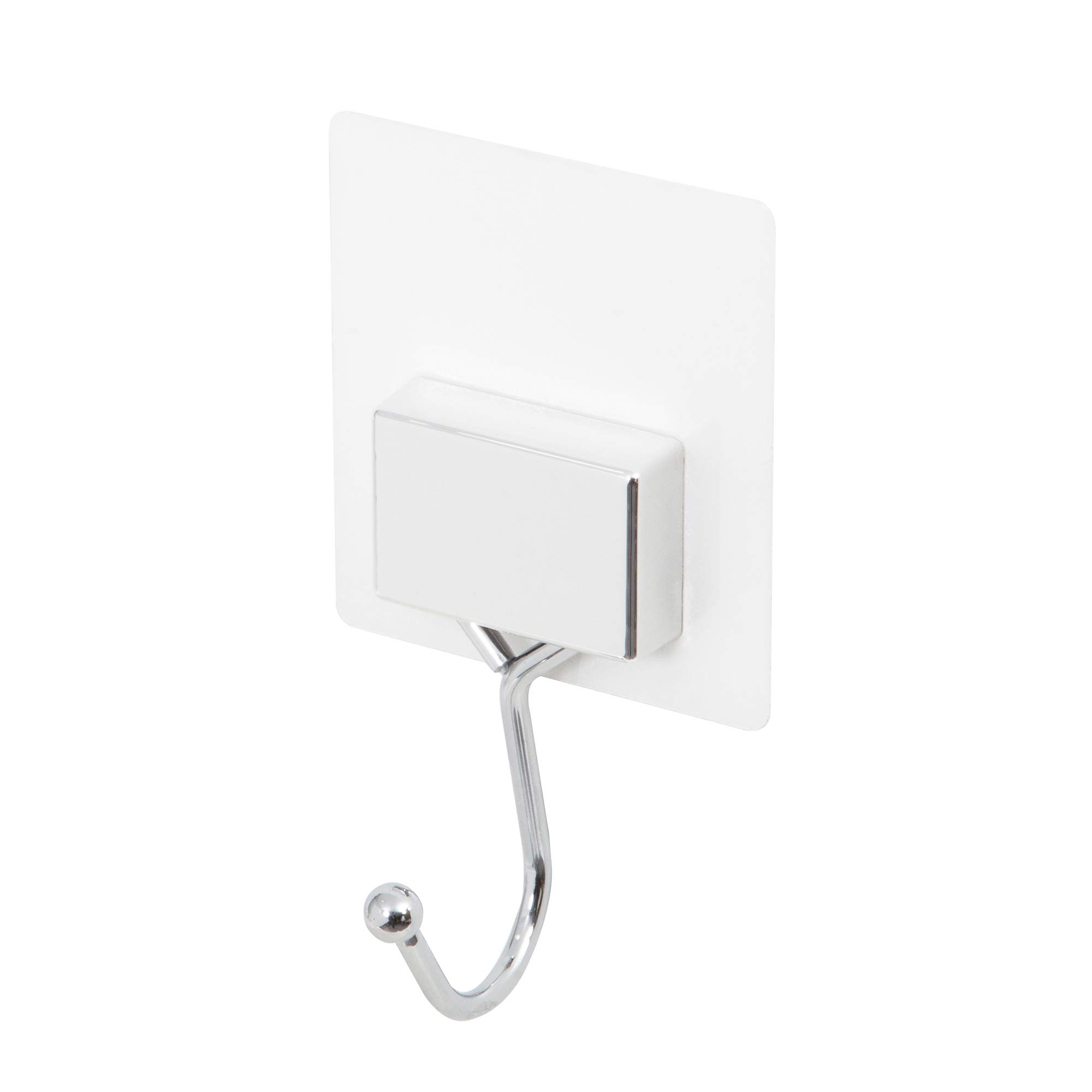 Compactor Bestlock Magic Bath Single Hook, Chrome Plated Iron, Wall-Mounted, Repositionable, Sku: RAN6848