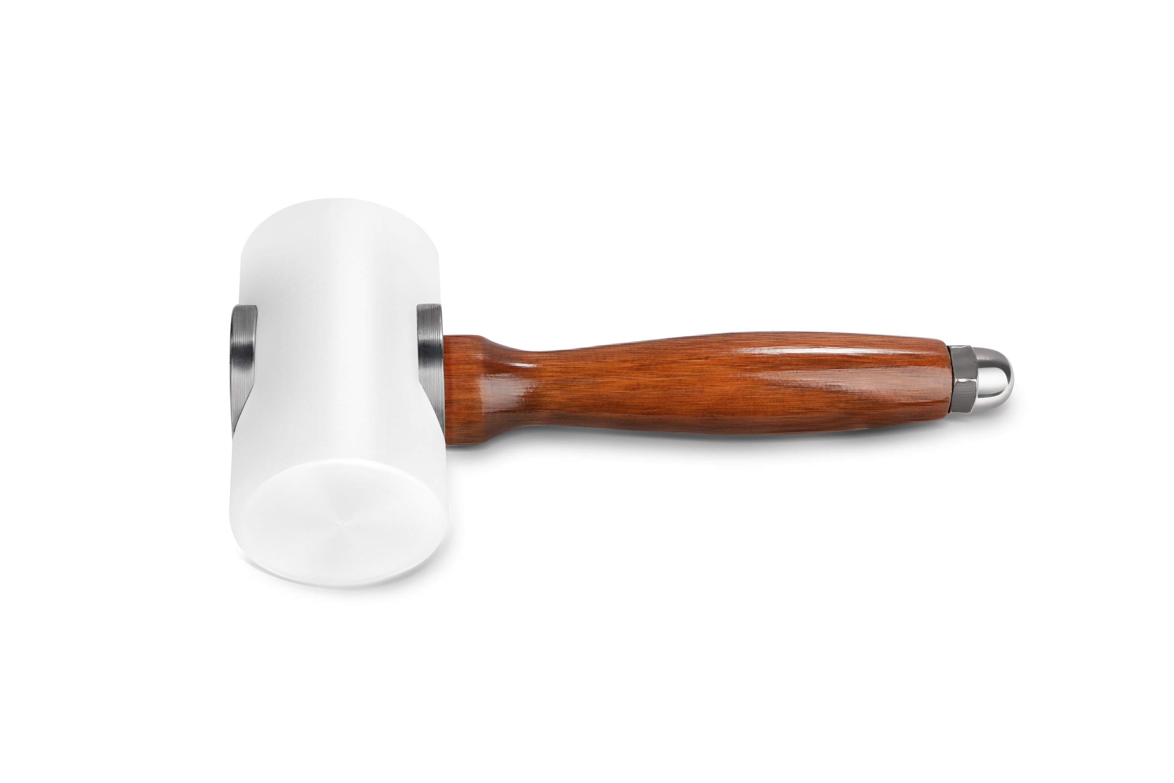 Rubber Hammer Mallet for Leatherwork Leather Carving Cowhide Sew DIY Leathercraft Wooden Mallet Wood Handle (T-Head)