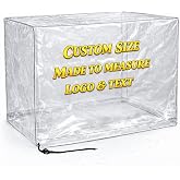 Custom Clear PVC Dust Cover, Transparent Protective Cover, Made to Measure Size, Waterproof &amp; Dustproof, Visible Storage Cover for Equipment &amp; Display