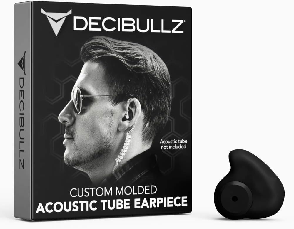 Decibullz - Custom Molded Security Radio Adapters, Thermo-Fit Earpieces Designed for Clear Acoustic Tube Radios: Car Electronics