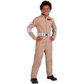 Fun Costumes Kid's Ghostbusters Uniform Costume | Movie Character Jumpsuit with Name Patches and Belt for Halloween
