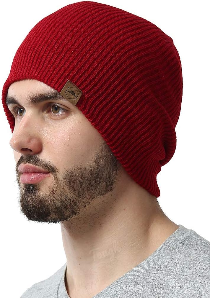 Tough Headwear Daily Knit Ribbed Beanie Warm, Stretchy & Soft Beanie Hats for Men & Women - Year Round Comfort - Serious Beanies for Serious Style Black: Clothing