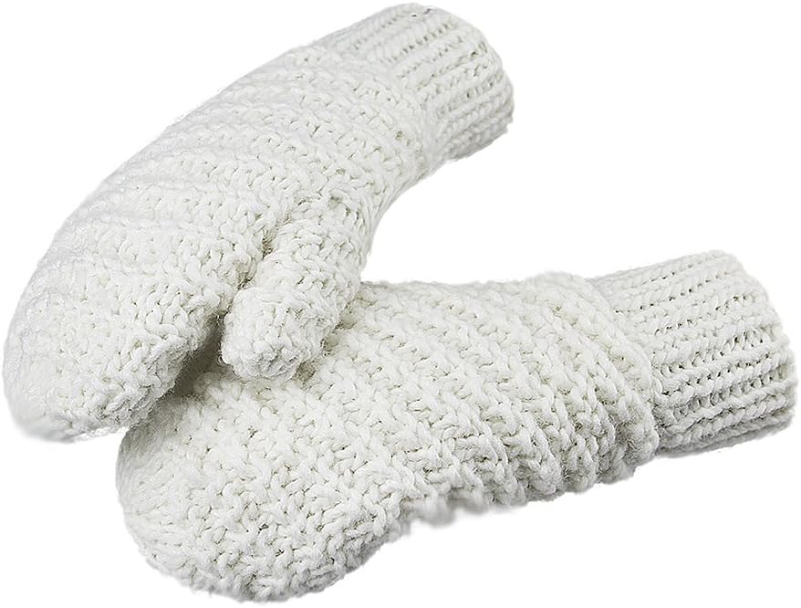 Women Lady Mittens Girls Winter Warm Cold Weather Gloves Mitts Crochet