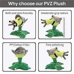 Dyharnsty Plants vs Zombies Plush,PVZ Toys Gatling