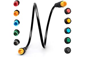 HUDAMZKY Ebike Extension Cable Julet 2Pin/3Pin/4Pin/5Pin/6Pin Waterproof Connector Female to Male DIY Electric Bicycle Brake Display Throttle Light Extension Signal Cable(3pin Male-Male)