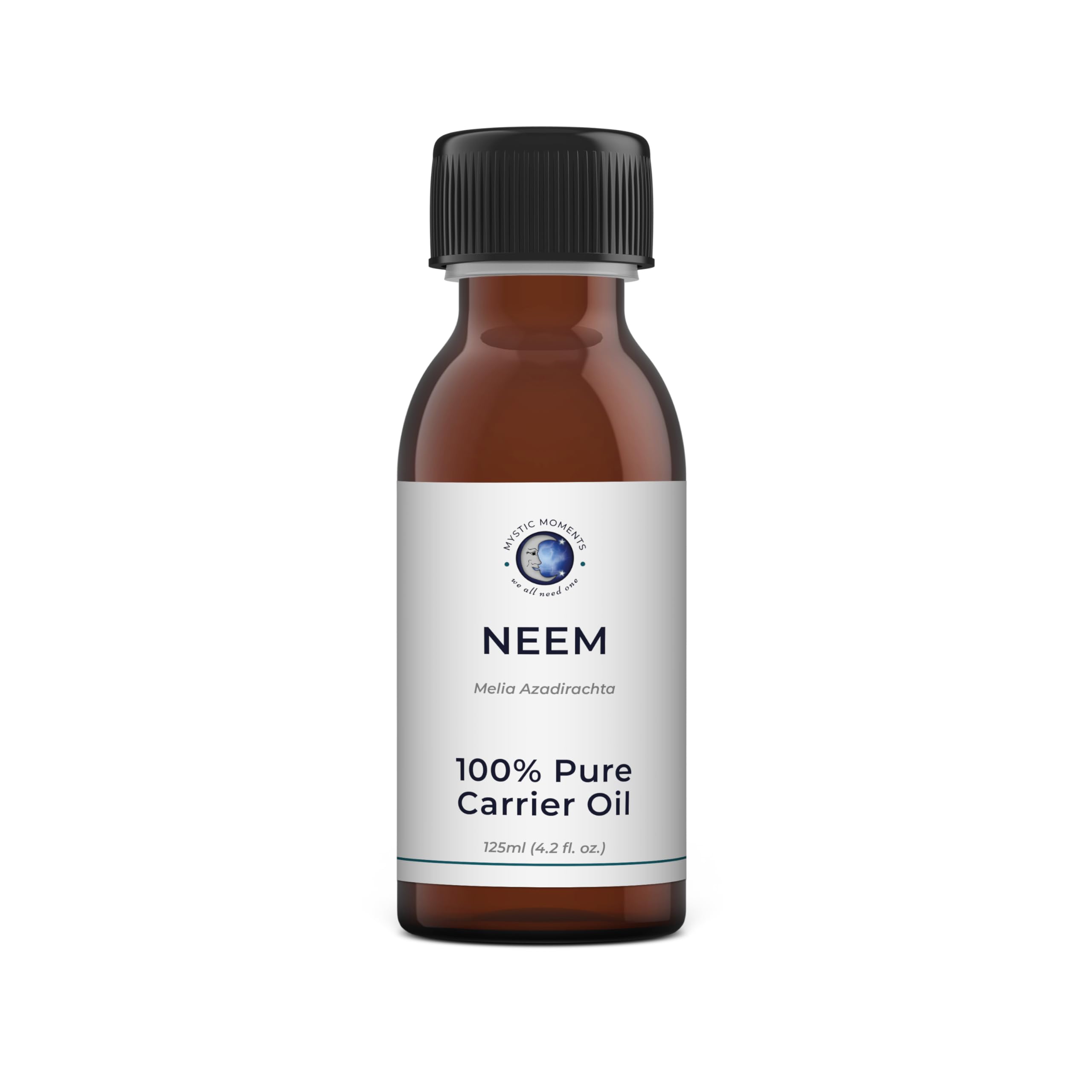 Mystic Moments| Neem Carrier Oil 125ml | Azadirachta indica | Nourishing Botanical Treatment for Skin & Hair Care | Natural Carrier for Massage, Aromatherapy & Cosmetic Formulations