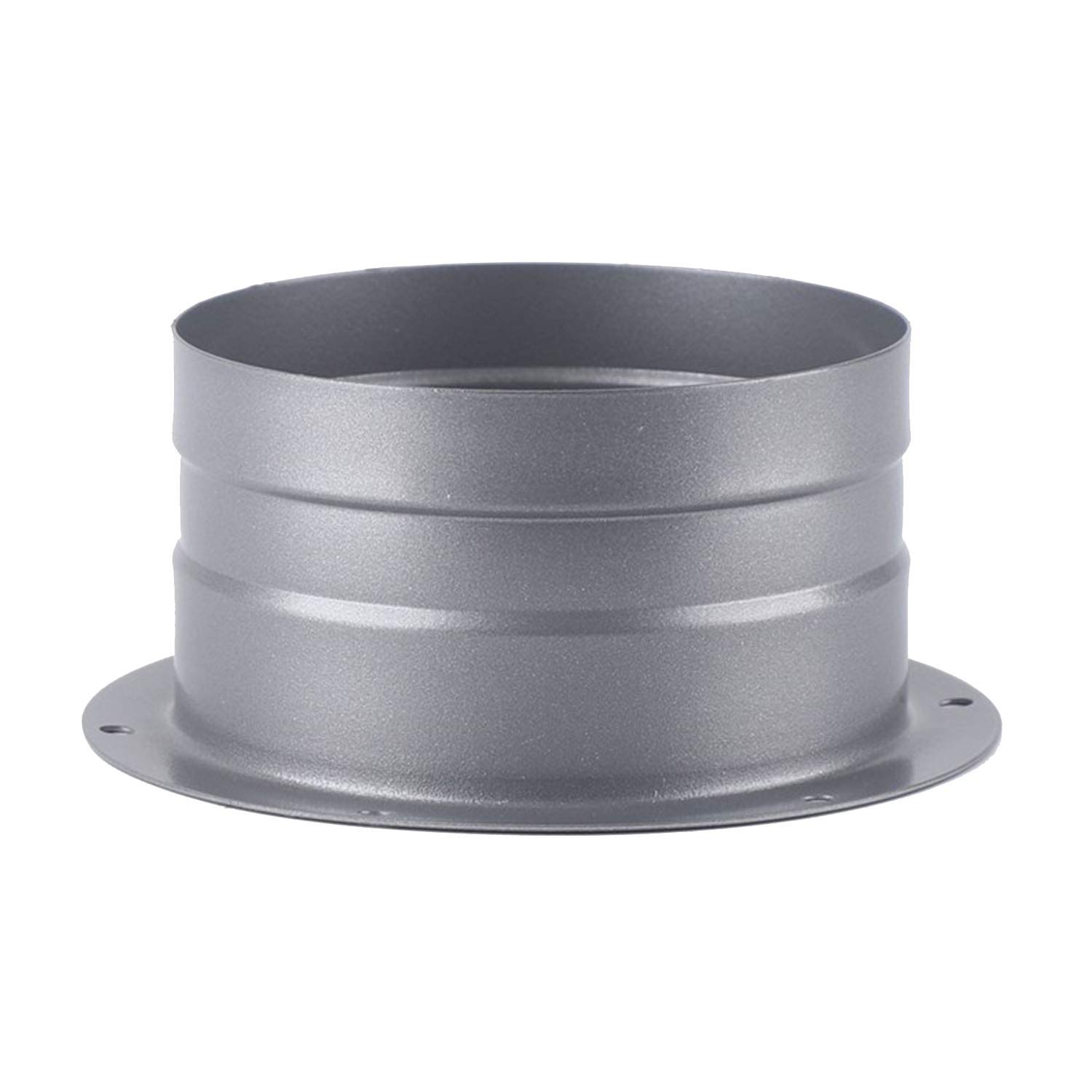 AZITICY Metal Flange Ventilation Pipe Connector Wall Air Tube Hose Flange Adapter for Duct Fan Kitchen Air Vent Exhaust Ventilator Range Hood (Model B / 150mm)