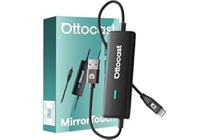 OTTOCAST Mirror Touch - Wireless CarPlay & Bi-Directional Phone Mirroring Adapter - Dual Mode, Plug & Play Upgrade for Factory Wired Cars (2016+)