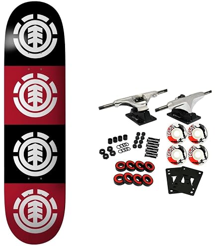 Amazon.com : Baker Skateboard Complete Logo Red/White 7.56