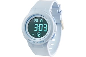 ITOOZYNN Digital Light Up Watch for Boy and Girl,Kids Watch Ages 7-16,Waterproof 5 ATM, School,Outdoor,Sports Children Watch