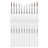 Detailing Brush Set, 11 Pcs Miniature Paint Brushes
