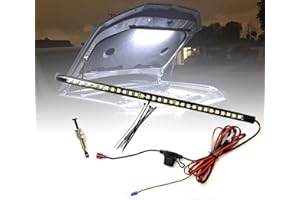 GreceYou Under Hood LED Light Kit, Waterproof 12V Car LED Lights Bars Car Hood Work Inspection Lights Underhood Work Light Kit with Automatic On/Off -Universal Fits Any Vehicle