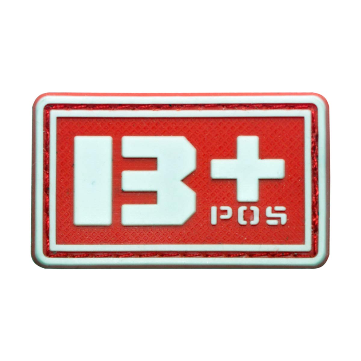 Cobra Tactical Solutions PVC Patch B+ POS Blood Group 3D Patch with Velcro Fastener Green for Airsoft Paintball