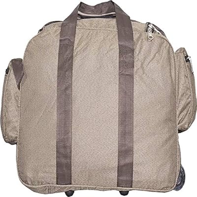 N Choice Waterproof Polyester Lightweight 30 L Luggage Travel Duffel Bag with 2 Wheels
