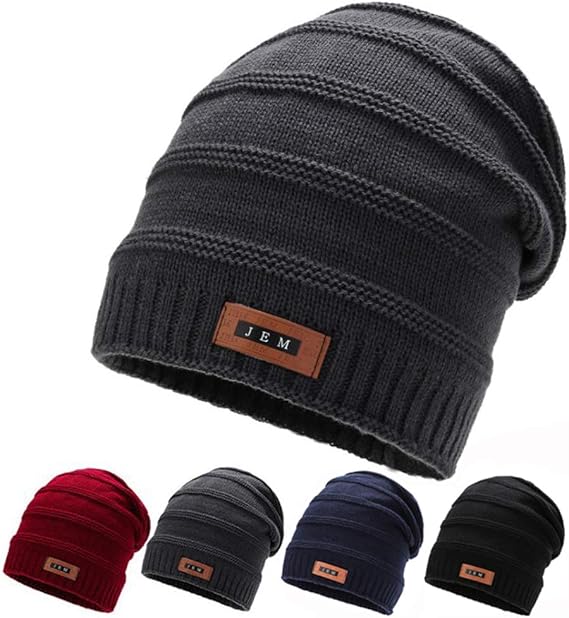 Amazon ニット帽 メンズ 秋 冬 防寒 裏起毛 ビーニーキャップ ニットキャップ 暖かい 無地 シンプル ワッチキャップ ストレッチ性抜群 タッグ付き 自転車 通勤 通学 アウトドア 男女兼用 グレー ニット 通販