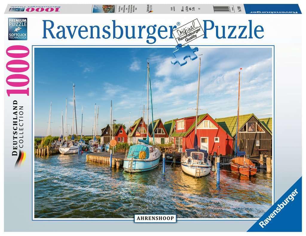 Ravensburger Ahrenshoop Germany Collection Romantic Harbour World Jigsaw Puzzle 1000 Pieces