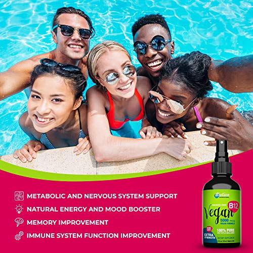 image for Biotion Vegan Vitamin B12-100% Organic Methylcobalamin Extra Strenght 
