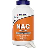Now NAC 600 mg, 400 Capsules, N-Acetyl Cysteine with Selenium
