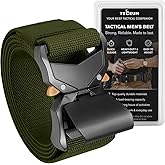TECEUM Tactical Belt – Heavy-Duty & Quick Release – Military, Work, Rigger, Duty & Utility Belt for Men