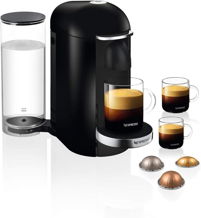 NESPRESSO Vertuo Plus GCB2 BLACK coffee machine: Buy Online at Best ...