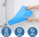 MOONLIGHT20015 Shower Bath Mat Non Slip Anti Mould 100x40cm Blue view 3