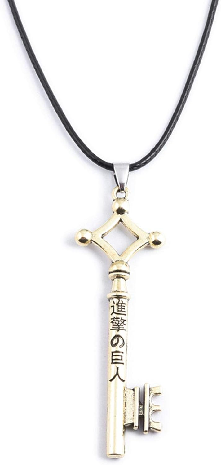 ZYLL Attack On Titan Lettering Key Pendant Necklace Woman
