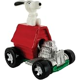 World&rsquo;s Smallest Hot Wheels Snoopy, Miniature Peanuts World War Flying Ace Car, Die-Cast Metal with Real Working Wheels, Includes Collector Case Diorama, Ages 8+ (Official Peanuts&reg; Product)