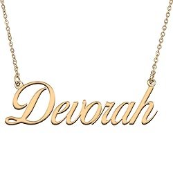 HUAN XUN Customized Custom Simple Any Name Necklace