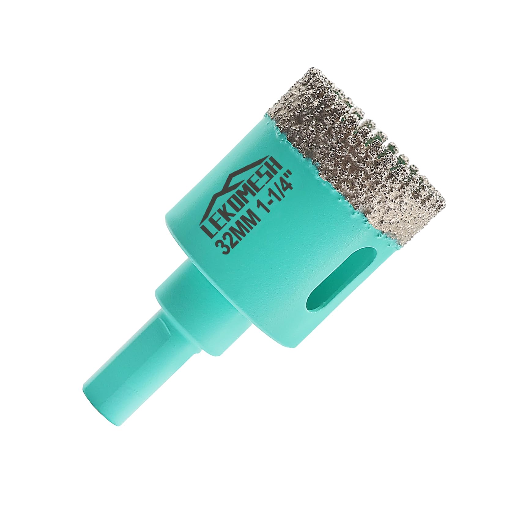 Diamond Tile Core Drill Bits - 1-1/4"(32mm) Tile Hole Saw Cutter with Triangle Shank for Porcelain Ceramic Marble Granite Stone Quartz, LEKOMESH