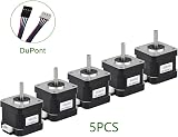 Nema 17 Stepper Motor 5PCS 1.5A 42Ncm 4-Wire 30cm Cable 3D Printer view 2