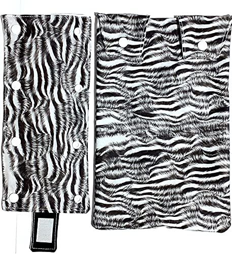 Catheter Leg Bag and Tube Covers. Zebra Pattern. 100% Cotton. Catheter Leg Bag Sleeve.