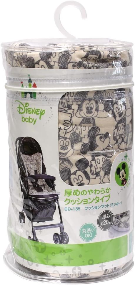 Amazon ナポレックス ディズニー ベビーカー用シートクッション ミッキー 丸洗いok厚めのクッションタイプ クッションマット 135 ベビーカーシート クッション ベビー マタニティ 通販