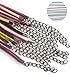 Amy's Craft Box 60 Mixed Color Smooth Faux Suede Necklaces With Lobster Clasps Extended Chain 18-Inches