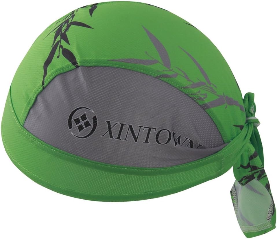 Xinzechen Cycling Cap Outdoor Sportswear Sweatband Fits Under Helmets Bamboo Green : Clothing