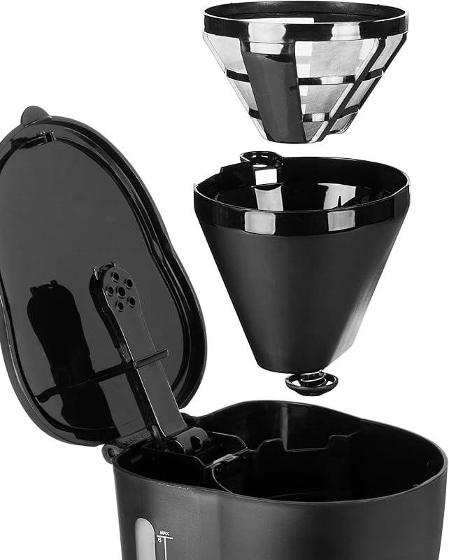 Cafeteira princess cm-1246, elemento anti-gotejamento, preta, 600 w