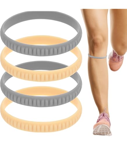 2-Pack Patellar Tendon Knee Straps For Running & Sports - Breathable Silicone Support Bands (Skin Color)