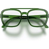 LONDON MOLE® Kennedy reading glasses | Square pilot style | Unisex | Spring hinges