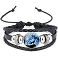 Gooey Adjustable Wolf Braided Leather Bracelet - Cute Bangle Bracelets for Women, The Pretty Gifts for Women