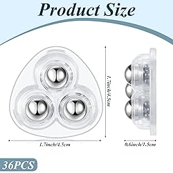 Honoson 36 Pcs Self Adhesive Caster Wheels