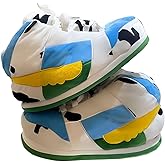 LAPRBY Sneaker Slippers Non Slip Sole Indoor House Plush Slippers Unisex Indoor Floor Cotton Shoes (Blue3,5.5,12)